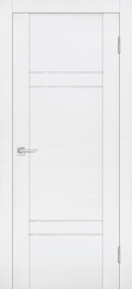 Двери ЭКОШПОН, ПВХ PROFILO PORTE PST-5 со стеклом белый бархат