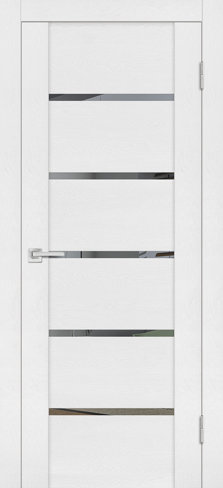 Двери ЭКОШПОН, ПВХ PROFILO PORTE PST-7 со стеклом белый ясень размер 190 х 55 см. артикул F0000090479