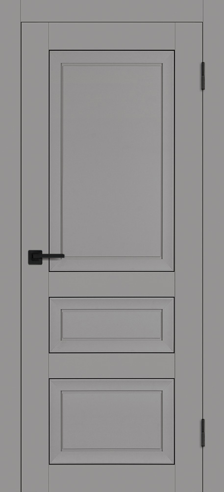Двери ЭКОШПОН, ПВХ PROFILO PORTE PST-30 глухое серый бархат размер 200 х 60 см. артикул F0000091111