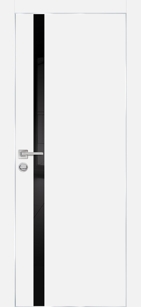 Двери ЭКОШПОН, ПВХ PROFILO PORTE PX-8 AL кромка с 4-х ст. со стеклом Белый размер 200 х 80 см. артикул F0000091153