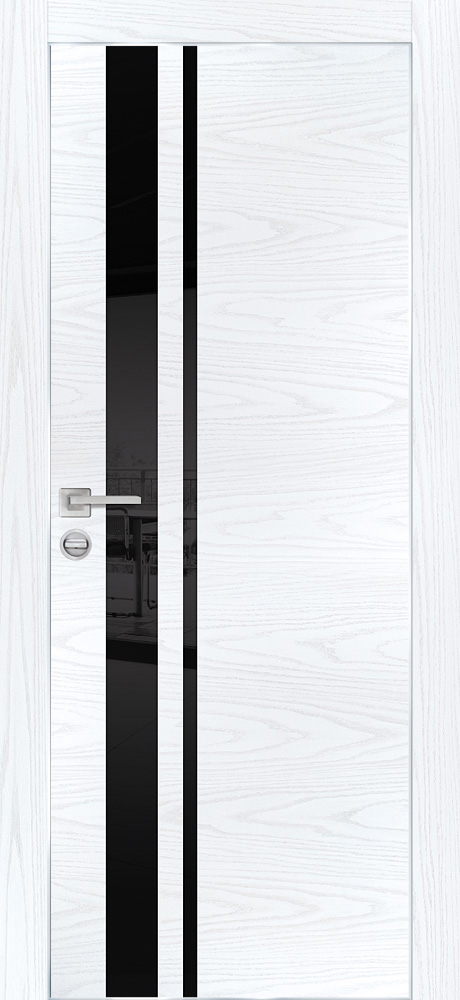 Двери ЭКОШПОН, ПВХ PROFILO PORTE PX-16 AL кромка с 4-х ст. со стеклом Дуб скай белый размер 200 х 70 см. артикул F0000091599
