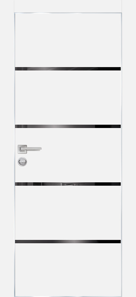Двери ЭКОШПОН, ПВХ PROFILO PORTE PX-17 AL кромка с 4-х ст. со стеклом Белый размер 200 х 60 см. артикул F0000091682