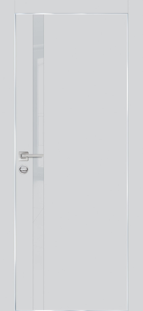 Двери ЭКОШПОН, ПВХ PROFILO PORTE PX-8 AL кромка с 4-х ст. со стеклом Агат размер 200 х 60 см. артикул F0000092539