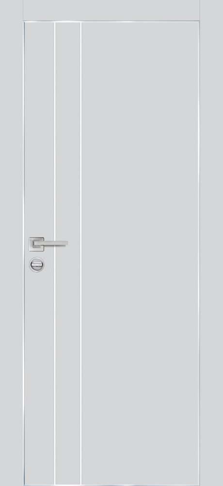 Двери ЭКОШПОН, ПВХ PROFILO PORTE PX-14 AL кромка с 4-х ст. глухое с молдингом Агат размер 200 х 60 см. артикул F0000092666