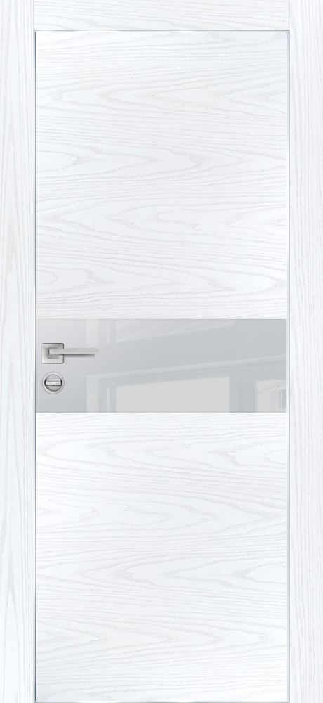 Двери ЭКОШПОН, ПВХ PROFILO PORTE PX-3 AL кромка с 4-х ст. со стеклом Дуб скай белый размер 200 х 60 см. артикул F0000092835