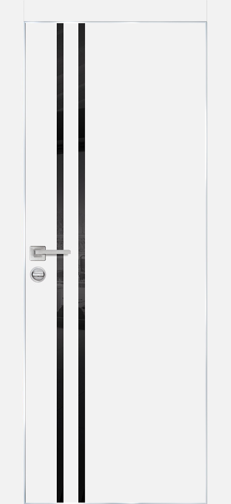Двери ЭКОШПОН, ПВХ PROFILO PORTE PX-11 AL кромка с 4-х ст. со стеклом Белый размер 200 х 60 см. артикул F0000093429