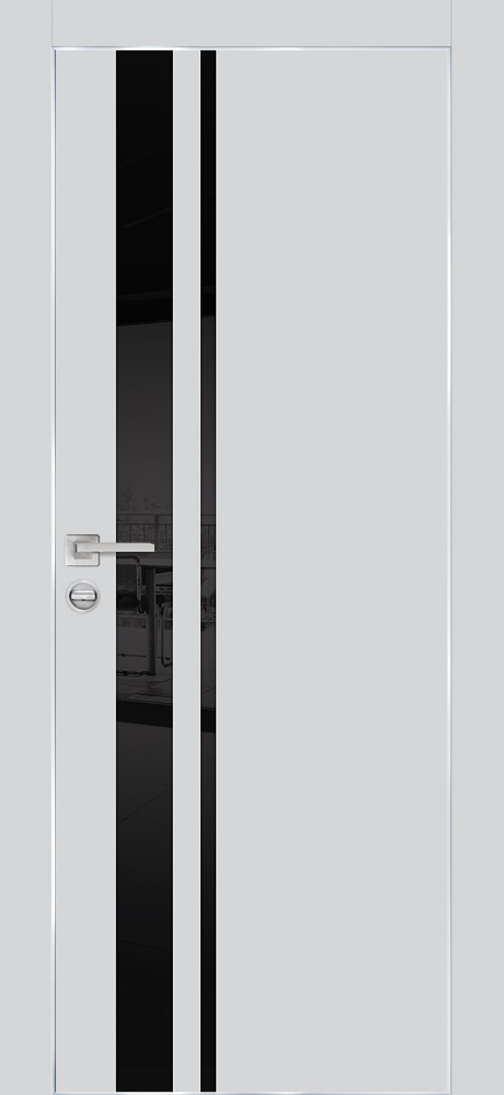 Двери ЭКОШПОН, ПВХ PROFILO PORTE PX-16 AL кромка с 4-х ст. со стеклом Агат размер 200 х 60 см. артикул F0000094919