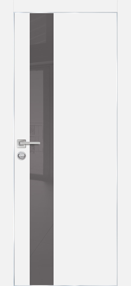 Двери ЭКОШПОН, ПВХ PROFILO PORTE PX-10 AL кромка с 4-х ст. со стеклом Белый размер 200 х 60 см. артикул F0000095566