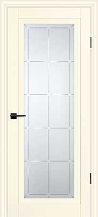 Двери ЭКОШПОН, ПВХ PROFILO PORTE PSC-35 со стеклом Магнолия