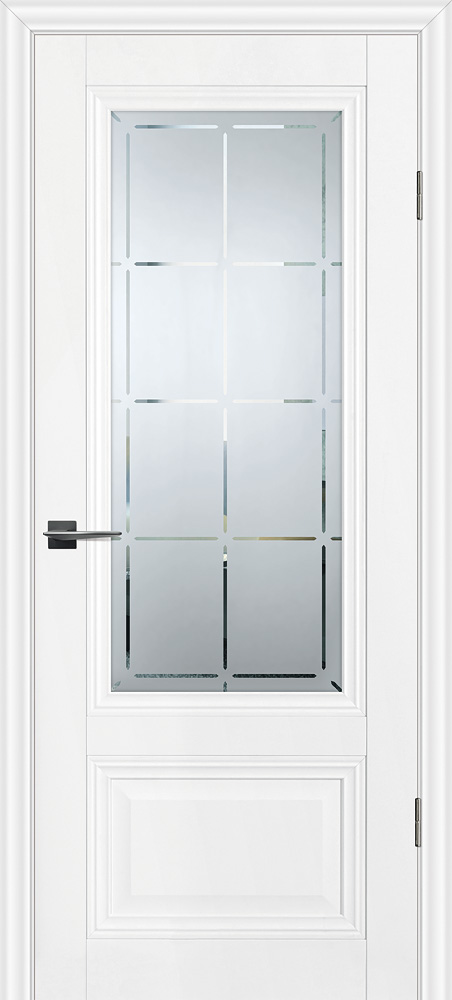 Двери ЭКОШПОН, ПВХ PROFILO PORTE PSC-37 со стеклом Белый