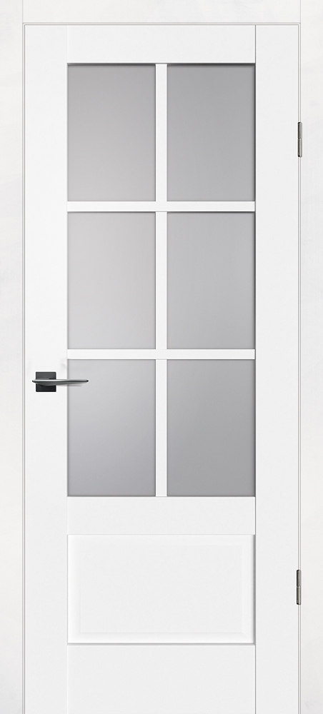 Двери ЭКОШПОН, ПВХ PROFILO PORTE PSC-43 со стеклом Белый размер 200 х 60 см. артикул F0000095701