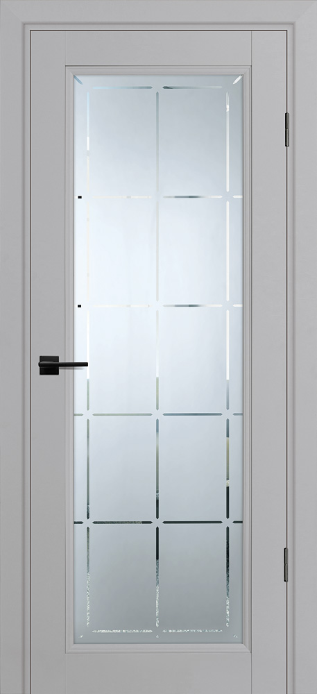 Двери ЭКОШПОН, ПВХ PROFILO PORTE PSU-35 со стеклом Агат