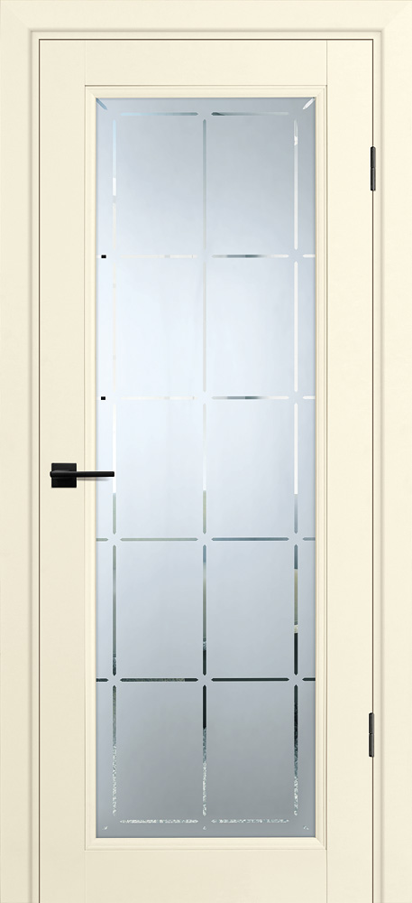 Двери ЭКОШПОН, ПВХ PROFILO PORTE PSU-35 со стеклом Магнолия
