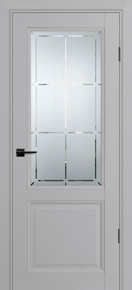 Двери ЭКОШПОН, ПВХ PROFILO PORTE PSU-37 со стеклом Агат размер 200 х 70 см. артикул F0000095770