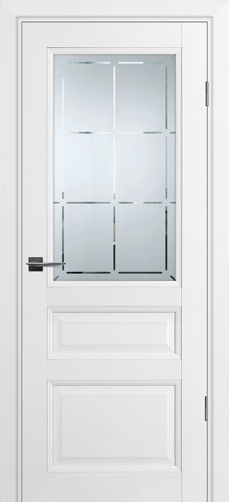 Двери ЭКОШПОН, ПВХ PROFILO PORTE PSU-39 со стеклом Белый
