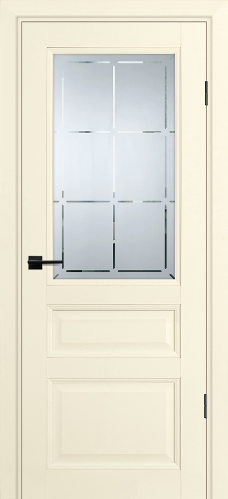 Двери ЭКОШПОН, ПВХ PROFILO PORTE PSU-39 со стеклом Магнолия