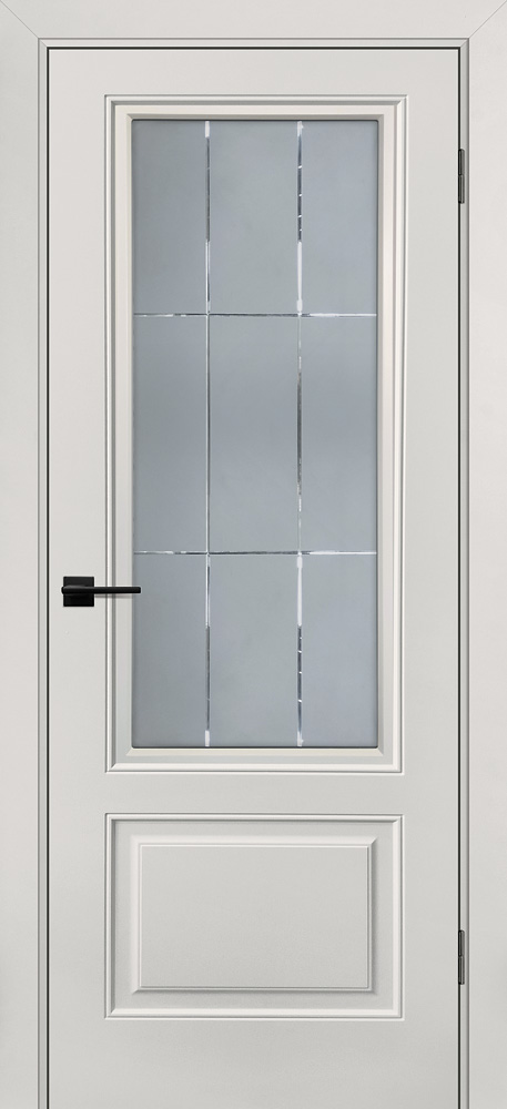 Двери крашеные (Эмаль) ТЕКОНА Смальта-Шарм 12 со стеклом lvory размер 200 х 60 см. артикул F0000095846