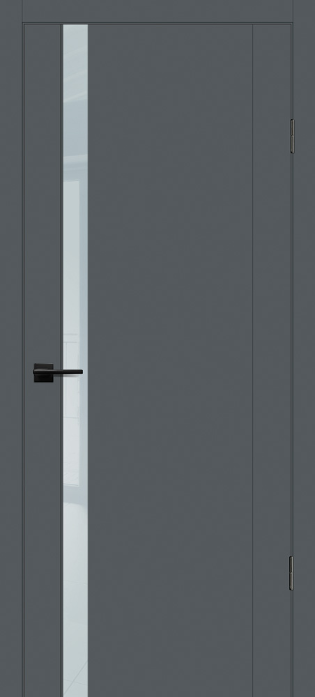 Двери ЭКОШПОН, ПВХ PROFILO PORTE PSC-10 со стеклом Графит размер 190 х 55 см. артикул F0000096145