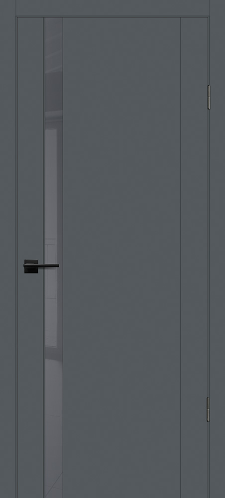 Двери ЭКОШПОН, ПВХ PROFILO PORTE PSC-10 со стеклом Графит размер 200 х 60 см. артикул F0000096154