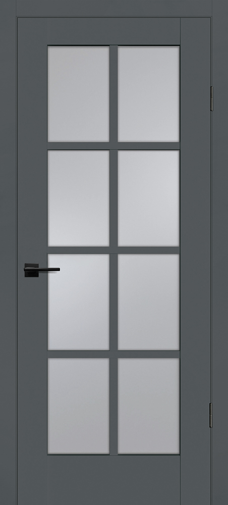 Двери ЭКОШПОН, ПВХ PROFILO PORTE PSC-41 со стеклом Графит