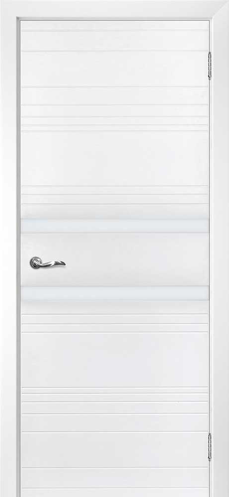 Двери крашеные (Эмаль) ТЕКОНА Смальта 104 со стеклом Сапфир