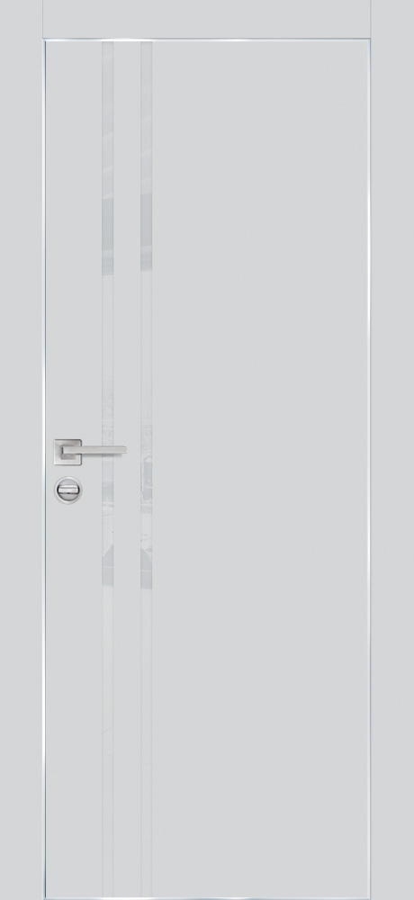 Двери ЭКОШПОН, ПВХ PROFILO PORTE PX-11 AL кромка с 4-х ст. со стеклом Агат размер 200 х 60 см. артикул F0000096761