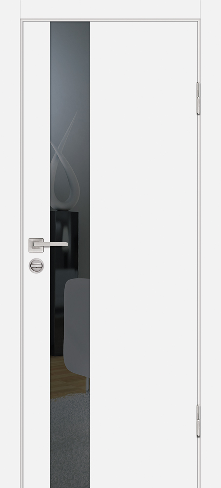 Двери ЭКОШПОН, ПВХ PROFILO PORTE P-10 со стеклом Белый размер 200 х 60 см. артикул F0000097300