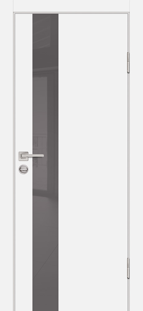 Двери ЭКОШПОН, ПВХ PROFILO PORTE P-10 со стеклом Белый размер 200 х 60 см. артикул F0000097302