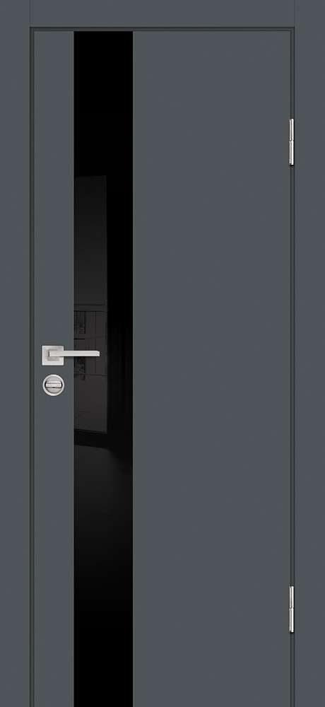 Двери ЭКОШПОН, ПВХ PROFILO PORTE P-10 со стеклом Графит размер 200 х 60 см. артикул F0000097323