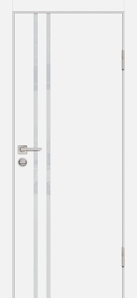 Двери ЭКОШПОН, ПВХ PROFILO PORTE P-11 со стеклом Белый размер 200 х 60 см. артикул F0000097421