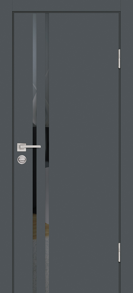 Двери ЭКОШПОН, ПВХ PROFILO PORTE P-11 со стеклом Графит размер 200 х 60 см. артикул F0000097440