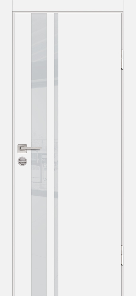 Двери ЭКОШПОН, ПВХ PROFILO PORTE P-16 со стеклом Белый размер 200 х 60 см. артикул F0000097667