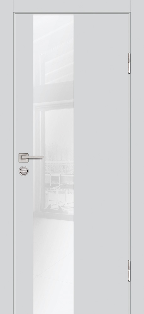 Двери ЭКОШПОН, ПВХ PROFILO PORTE P-6 со стеклом Агат размер 200 х 60 см. артикул F0000097903
