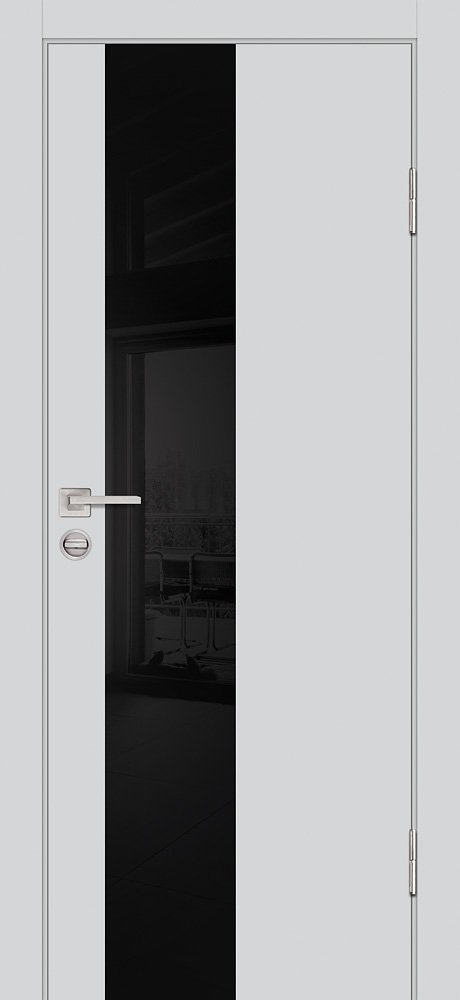 Двери ЭКОШПОН, ПВХ PROFILO PORTE P-6 со стеклом Агат размер 200 х 60 см. артикул F0000097907