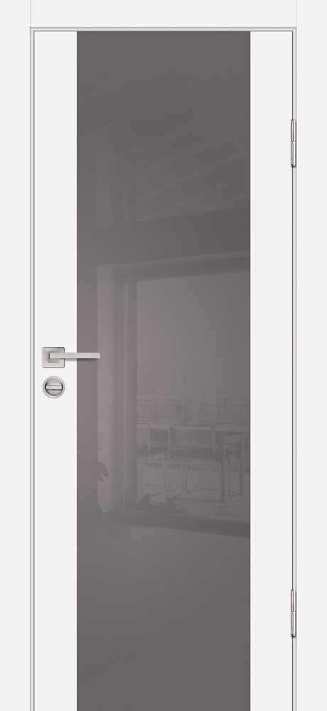 Двери ЭКОШПОН, ПВХ PROFILO PORTE P-7 со стеклом Белый размер 200 х 60 см. артикул F0000098046