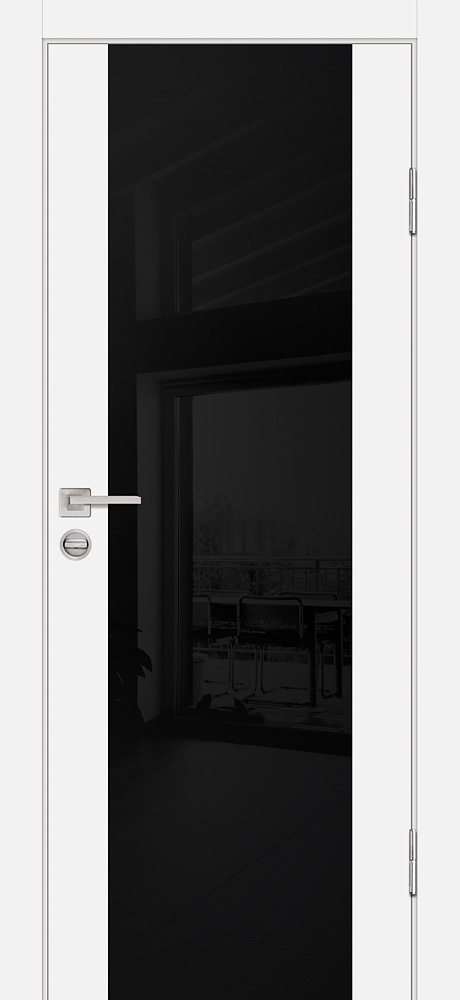 Двери ЭКОШПОН, ПВХ PROFILO PORTE P-7 со стеклом Белый размер 200 х 60 см. артикул F0000098047