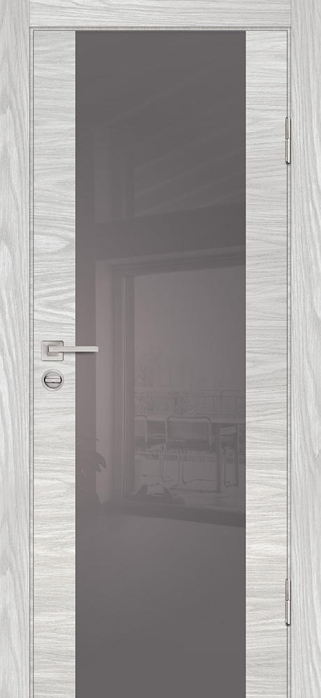 Двери ЭКОШПОН, ПВХ PROFILO PORTE P-7 со стеклом Дуб скай бежевый размер 200 х 60 см. артикул F0000098086