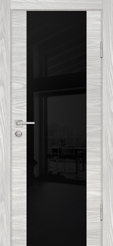 Двери ЭКОШПОН, ПВХ PROFILO PORTE P-7 со стеклом Дуб скай бежевый размер 200 х 60 см. артикул F0000098087