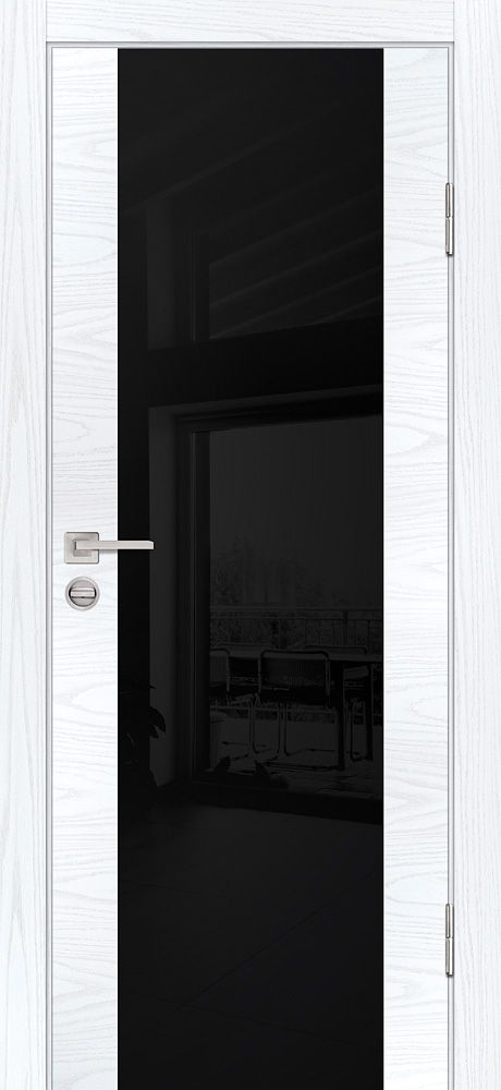 Двери ЭКОШПОН, ПВХ PROFILO PORTE P-7 со стеклом Дуб скай белый размер 200 х 60 см. артикул F0000098107