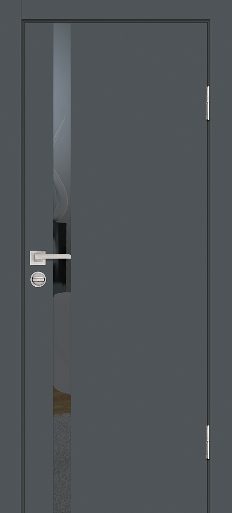 Двери ЭКОШПОН, ПВХ PROFILO PORTE P-8 со стеклом Графит размер 200 х 60 см. артикул F0000098184