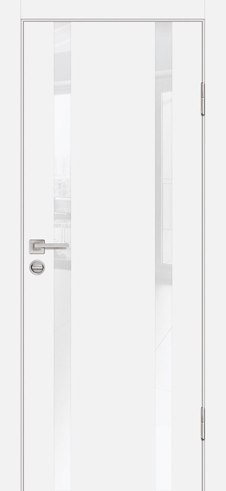 Двери ЭКОШПОН, ПВХ PROFILO PORTE P-9 со стеклом Белый размер 200 х 60 см. артикул F0000098283