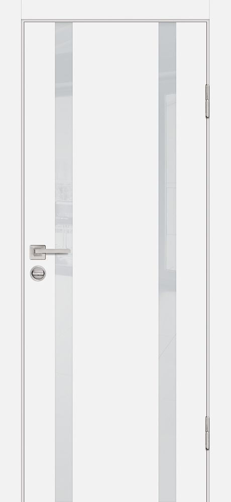 Двери ЭКОШПОН, ПВХ PROFILO PORTE P-9 со стеклом Белый размер 200 х 60 см. артикул F0000098285