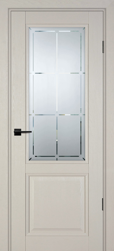 Двери ЭКОШПОН, ПВХ PROFILO PORTE PSU-37 со стеклом Бланжевое дерево размер 200 х 60 см. артикул F0000099442