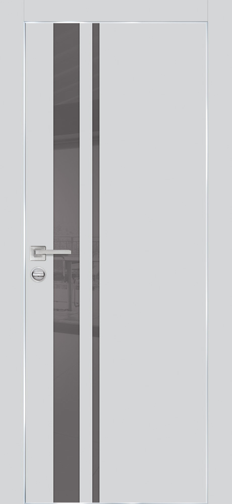 Двери ЭКОШПОН, ПВХ PROFILO PORTE PX-16 AL кромка с 4-х ст. со стеклом Агат размер 200 х 60 см. артикул F0000099966