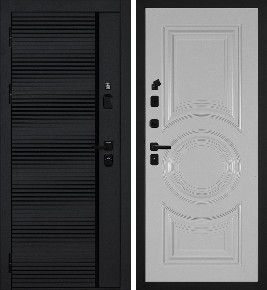 Дверь Галактика-173/PR- 177 Черный мягкая шагрень / Агат