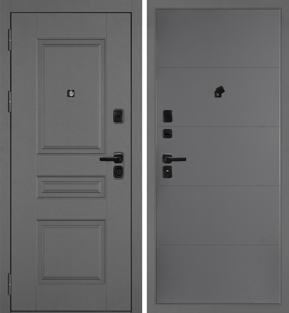 Дверь Октава-150/PR-35 Серый / Серый