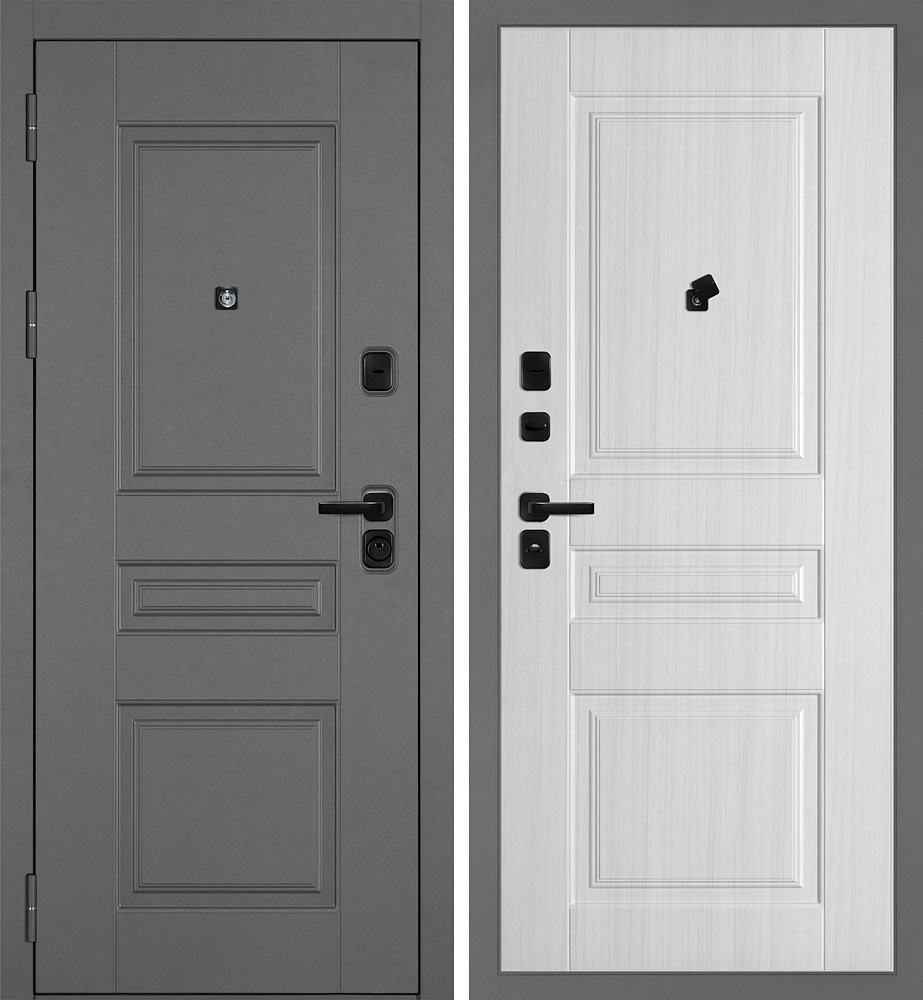 Дверь Октава-150/PR-150 Серый / Сандал белый