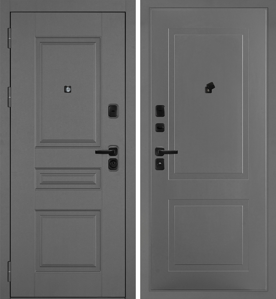 Дверь Октава-150/PR-167 Серый / Серый