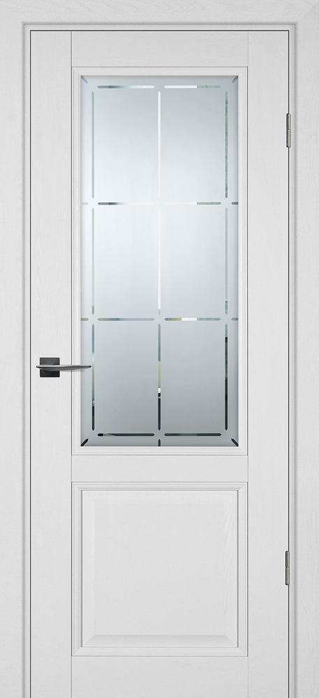 Двери ЭКОШПОН, ПВХ PROFILO PORTE PSU-37 со стеклом Белое дерево размер 200 х 60 см. артикул F0000101487