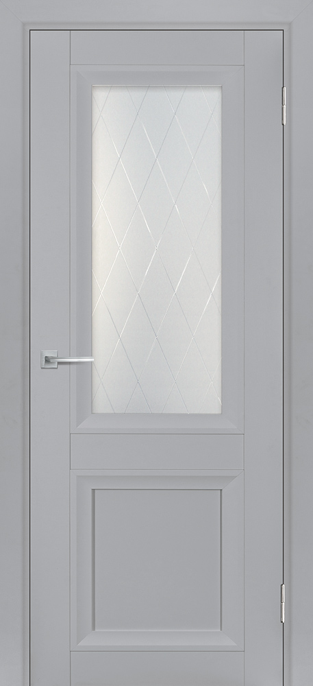 Двери ЭКОШПОН, ПВХ МАРИАМ ТЕХНО-713 со стеклом Манхэттен размер 200 х 60 см. артикул F0000101706